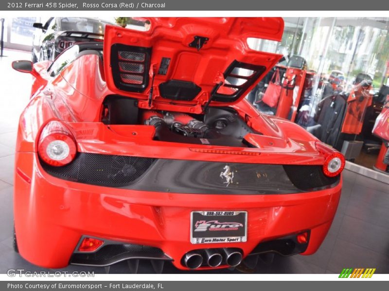 Rosso Corsa (Red) / Charcoal 2012 Ferrari 458 Spider