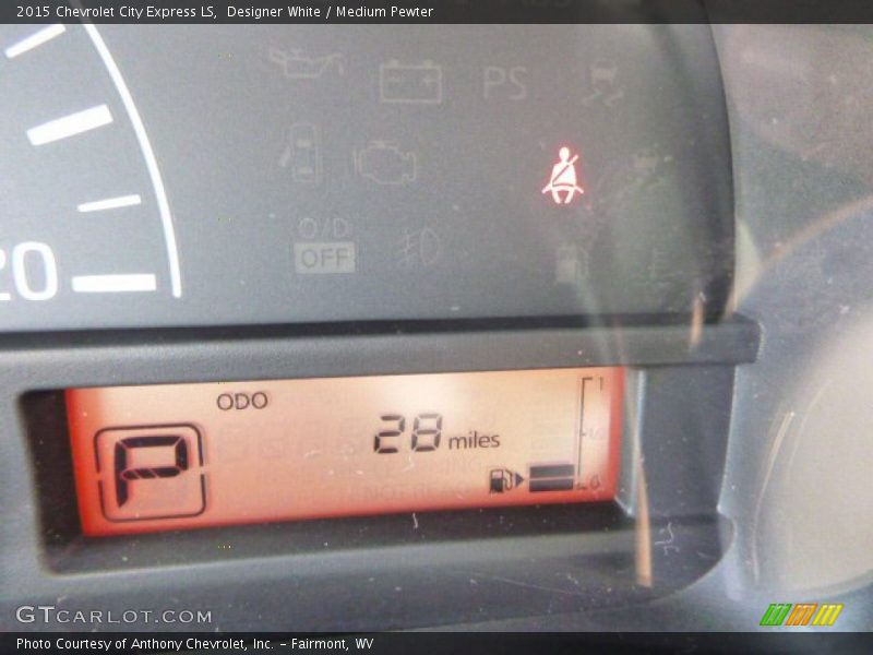 Designer White / Medium Pewter 2015 Chevrolet City Express LS