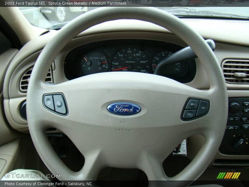 Spruce Green Metallic / Medium Parchment 2003 Ford Taurus SES