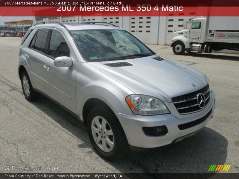 Iridium Silver Metallic / Black 2007 Mercedes-Benz ML 350 4Matic