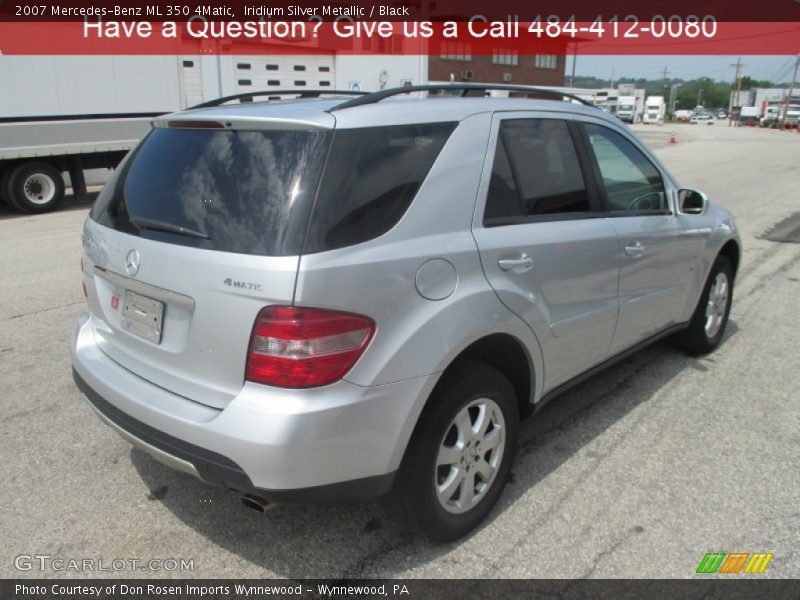 Iridium Silver Metallic / Black 2007 Mercedes-Benz ML 350 4Matic