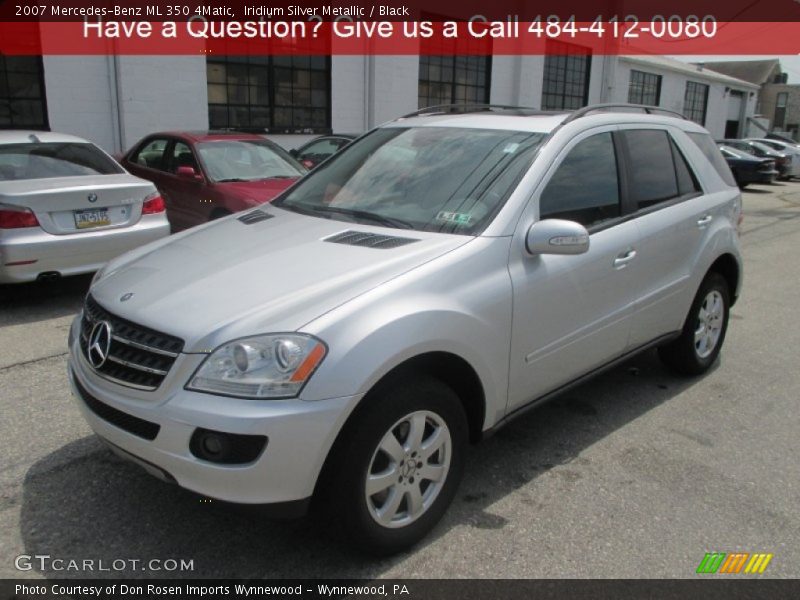 Iridium Silver Metallic / Black 2007 Mercedes-Benz ML 350 4Matic