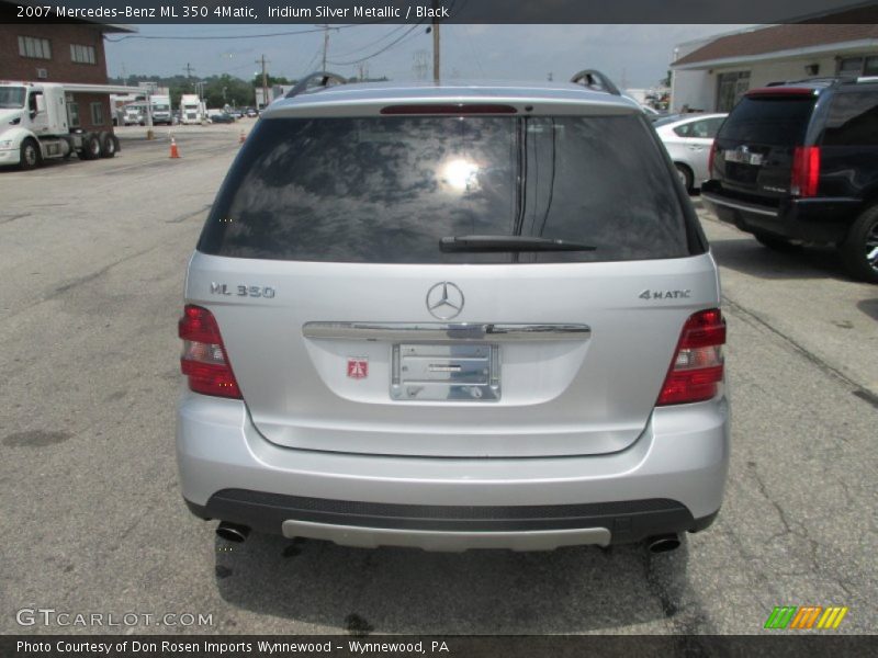 Iridium Silver Metallic / Black 2007 Mercedes-Benz ML 350 4Matic