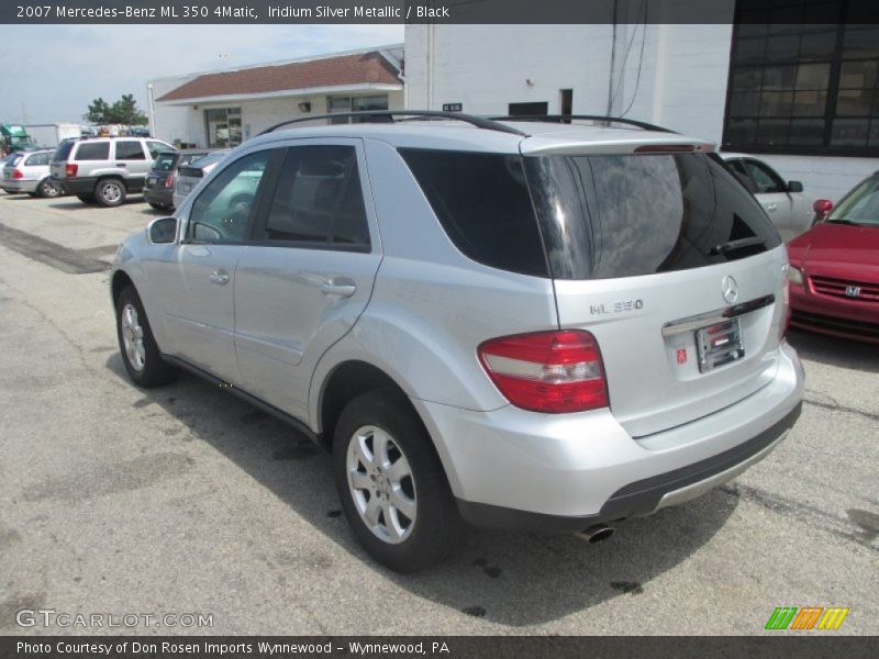 Iridium Silver Metallic / Black 2007 Mercedes-Benz ML 350 4Matic