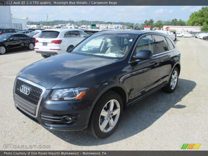 Moonlight Blue Metallic / Cardamom Beige 2012 Audi Q5 2.0 TFSI quattro