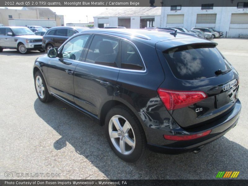 Moonlight Blue Metallic / Cardamom Beige 2012 Audi Q5 2.0 TFSI quattro