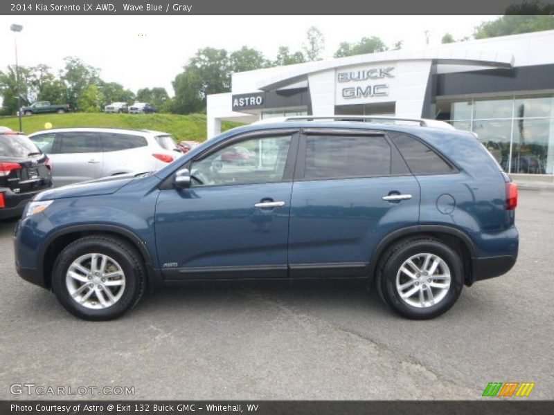 Wave Blue / Gray 2014 Kia Sorento LX AWD