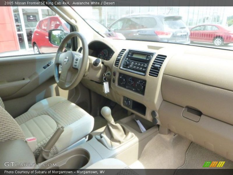 Avalanche White / Desert 2005 Nissan Frontier SE King Cab 4x4