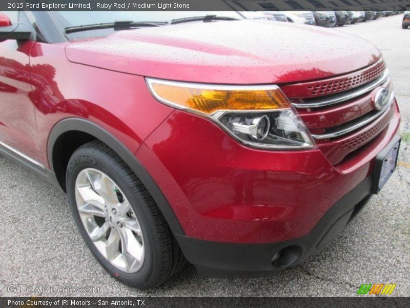 Ruby Red / Medium Light Stone 2015 Ford Explorer Limited