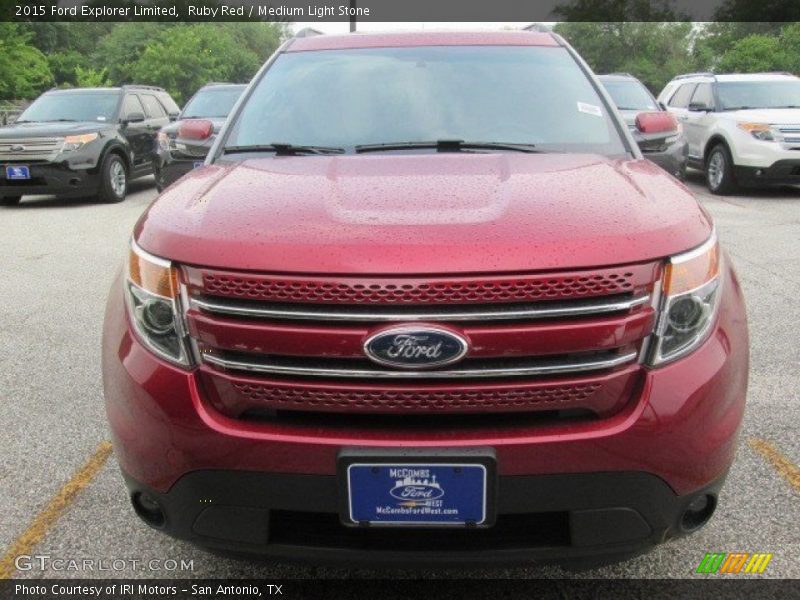 Ruby Red / Medium Light Stone 2015 Ford Explorer Limited