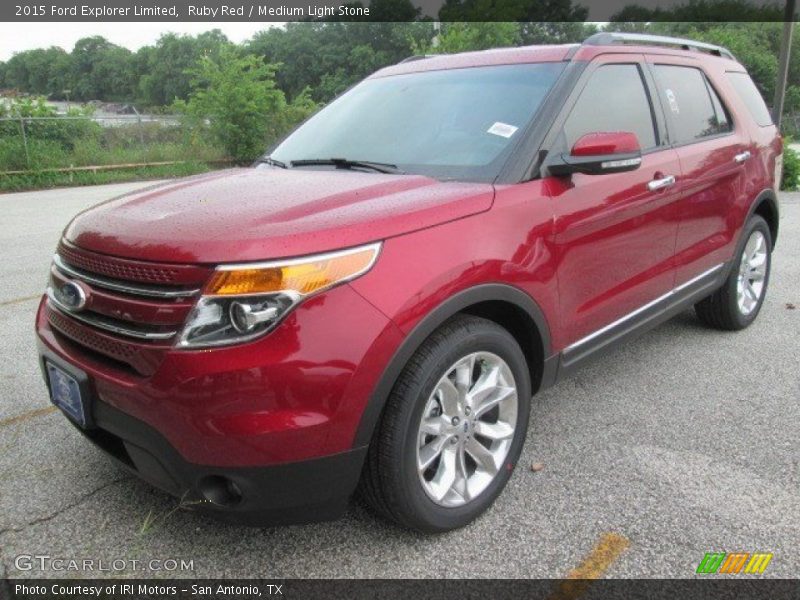 Ruby Red / Medium Light Stone 2015 Ford Explorer Limited