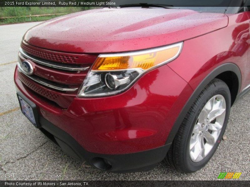 Ruby Red / Medium Light Stone 2015 Ford Explorer Limited