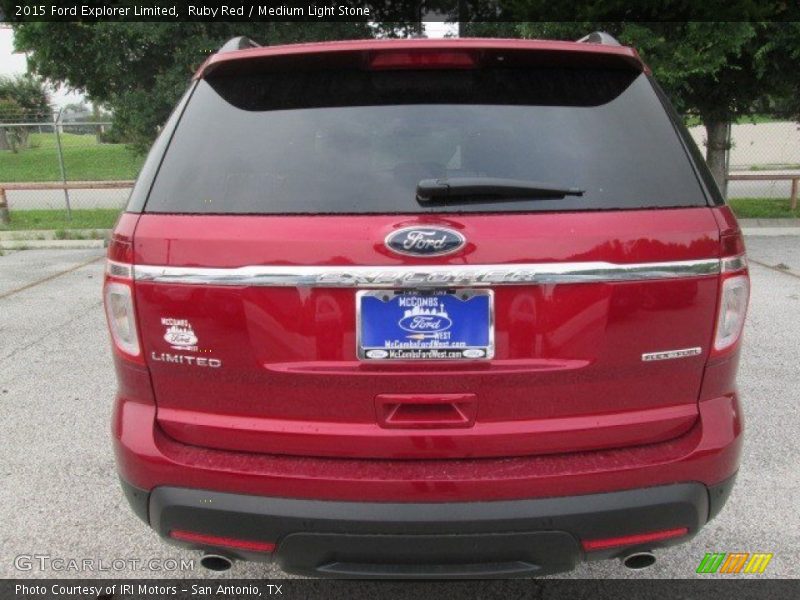 Ruby Red / Medium Light Stone 2015 Ford Explorer Limited