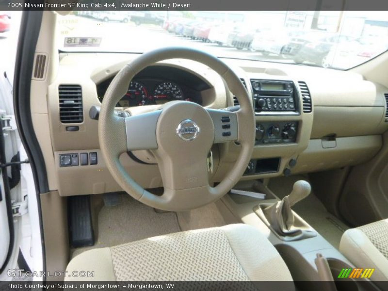 Avalanche White / Desert 2005 Nissan Frontier SE King Cab 4x4