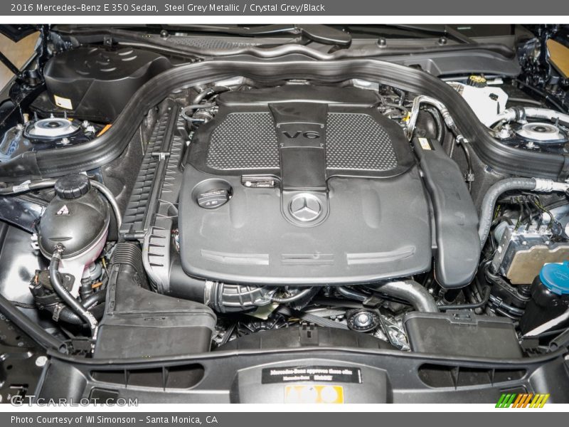 Steel Grey Metallic / Crystal Grey/Black 2016 Mercedes-Benz E 350 Sedan