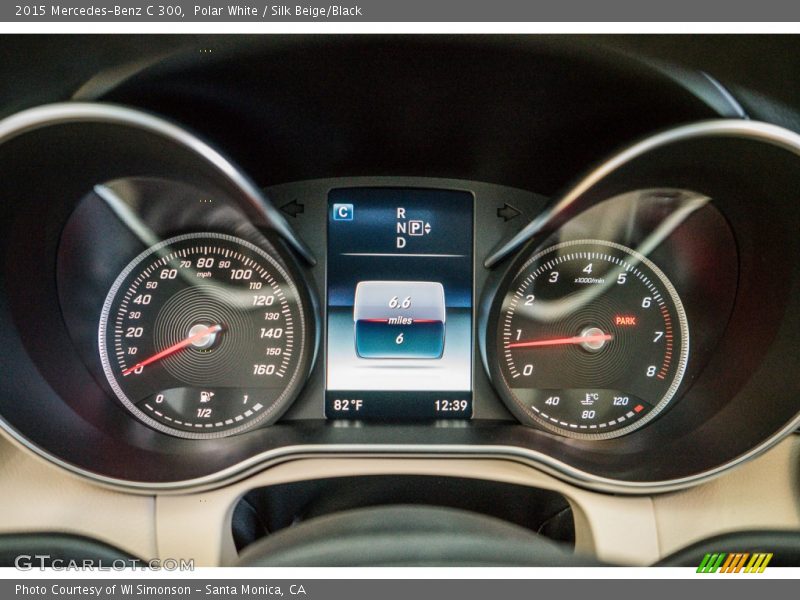 Polar White / Silk Beige/Black 2015 Mercedes-Benz C 300