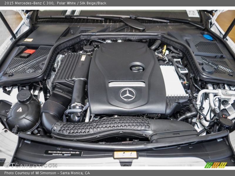 Polar White / Silk Beige/Black 2015 Mercedes-Benz C 300