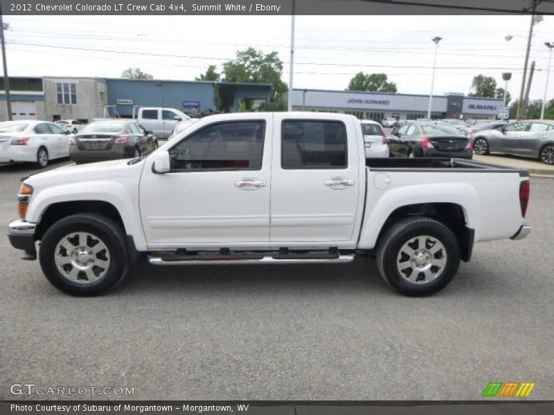 Summit White / Ebony 2012 Chevrolet Colorado LT Crew Cab 4x4