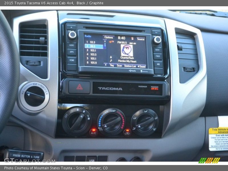 Black / Graphite 2015 Toyota Tacoma V6 Access Cab 4x4