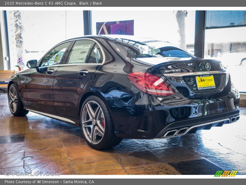 Black / Black 2015 Mercedes-Benz C 63 AMG Coupe