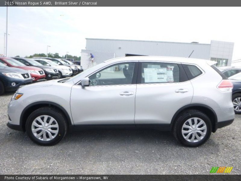 Brilliant Silver / Charcoal 2015 Nissan Rogue S AWD