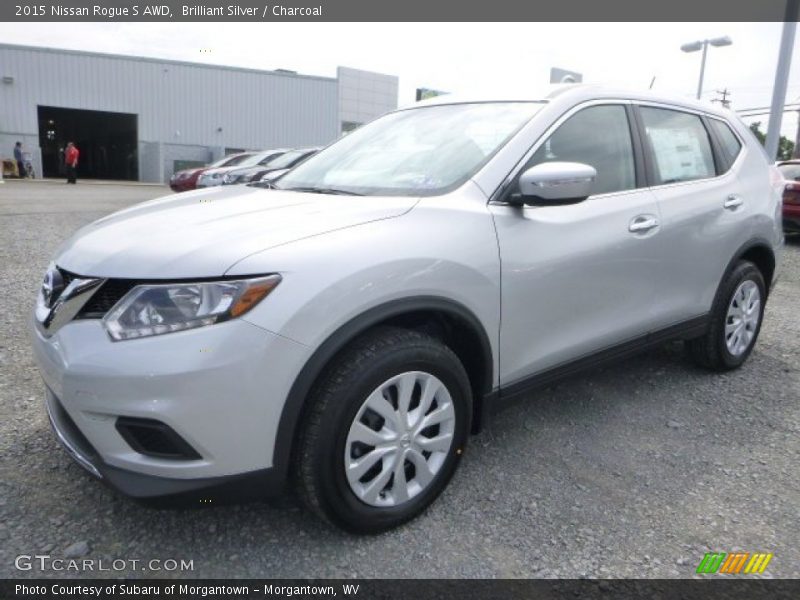 Brilliant Silver / Charcoal 2015 Nissan Rogue S AWD