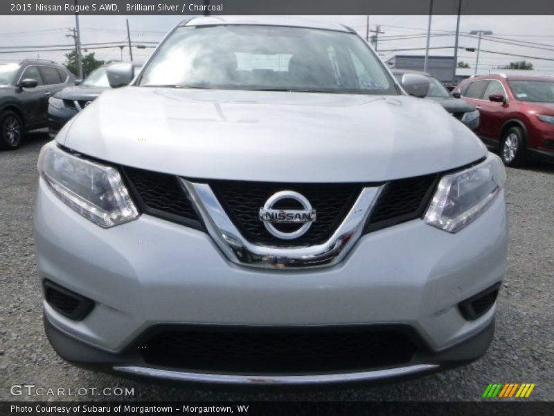 Brilliant Silver / Charcoal 2015 Nissan Rogue S AWD