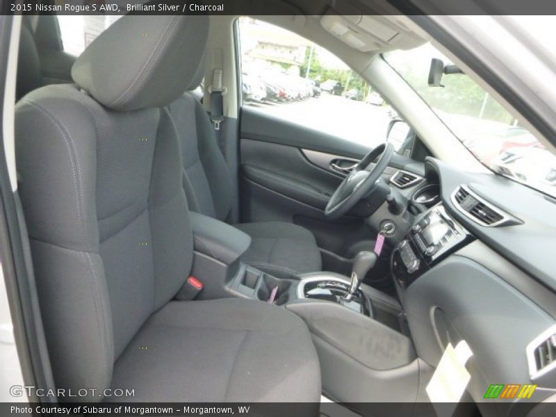 Brilliant Silver / Charcoal 2015 Nissan Rogue S AWD
