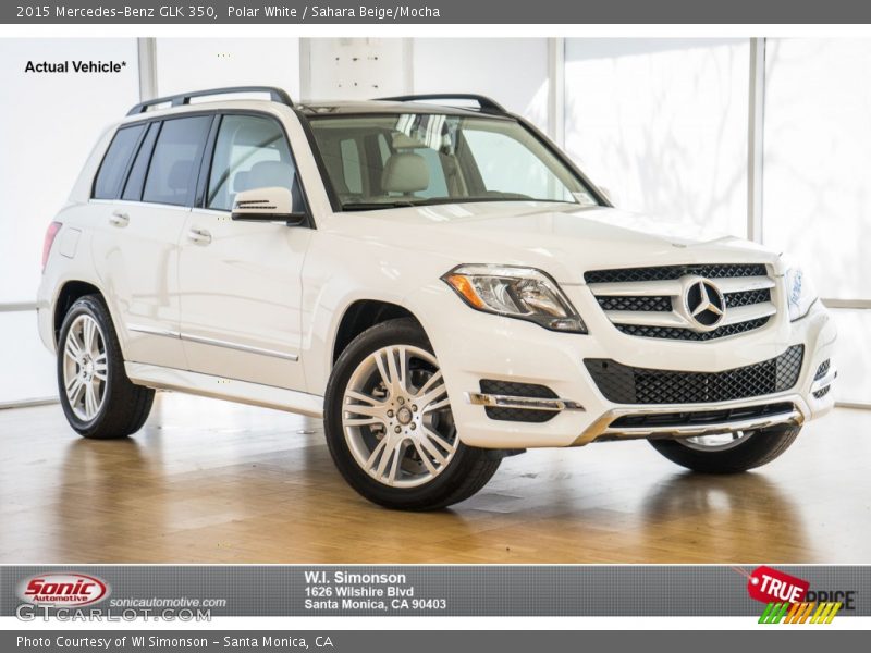 Polar White / Sahara Beige/Mocha 2015 Mercedes-Benz GLK 350