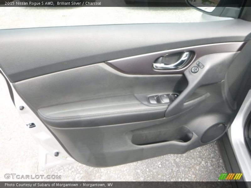 Brilliant Silver / Charcoal 2015 Nissan Rogue S AWD