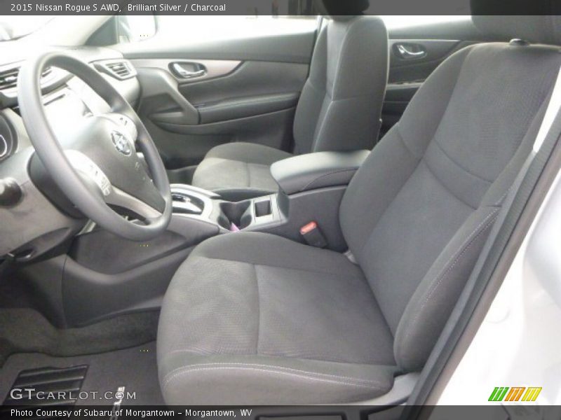 Brilliant Silver / Charcoal 2015 Nissan Rogue S AWD