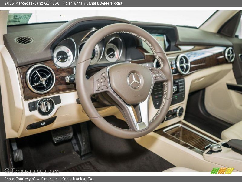 Polar White / Sahara Beige/Mocha 2015 Mercedes-Benz GLK 350