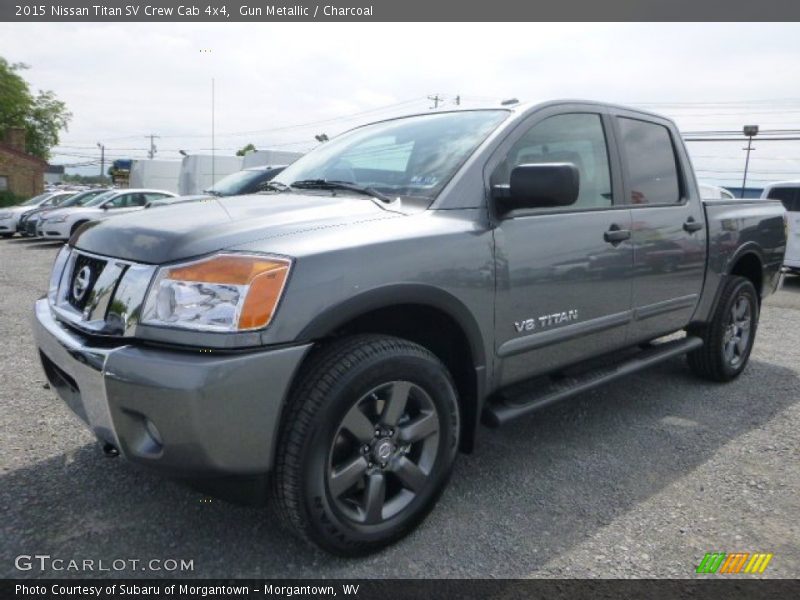 Gun Metallic / Charcoal 2015 Nissan Titan SV Crew Cab 4x4