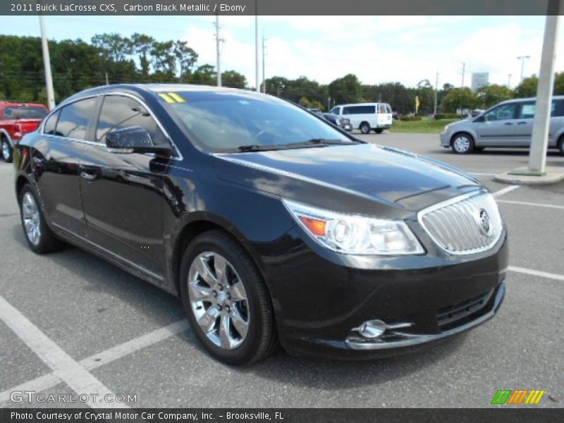 Carbon Black Metallic / Ebony 2011 Buick LaCrosse CXS