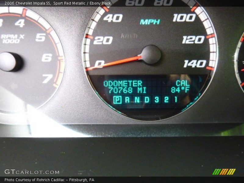 Sport Red Metallic / Ebony Black 2006 Chevrolet Impala SS