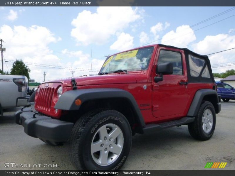 Flame Red / Black 2014 Jeep Wrangler Sport 4x4