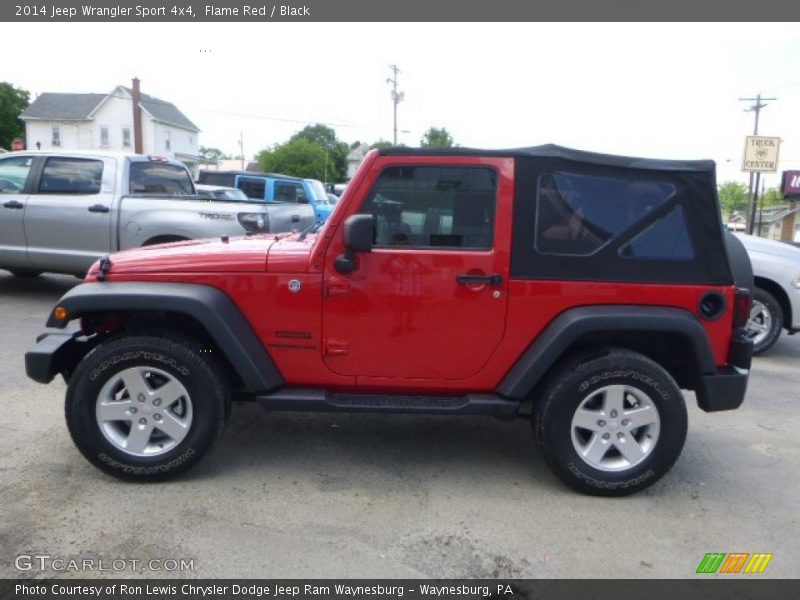 Flame Red / Black 2014 Jeep Wrangler Sport 4x4