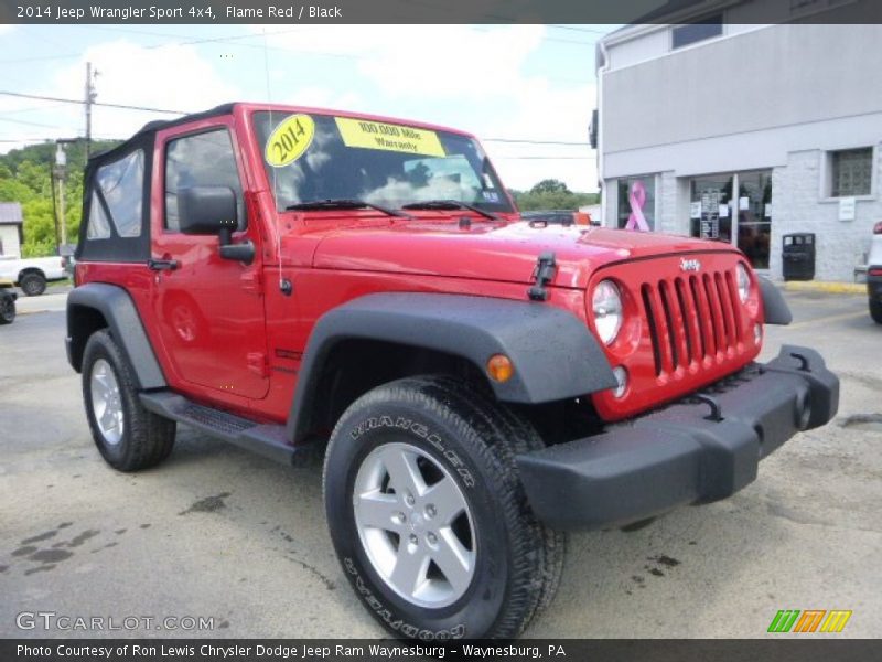 Flame Red / Black 2014 Jeep Wrangler Sport 4x4