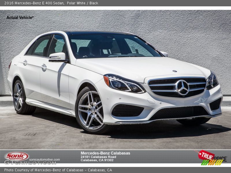 Polar White / Black 2016 Mercedes-Benz E 400 Sedan