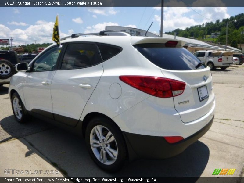 Cotton White / Taupe 2013 Hyundai Tucson GLS AWD