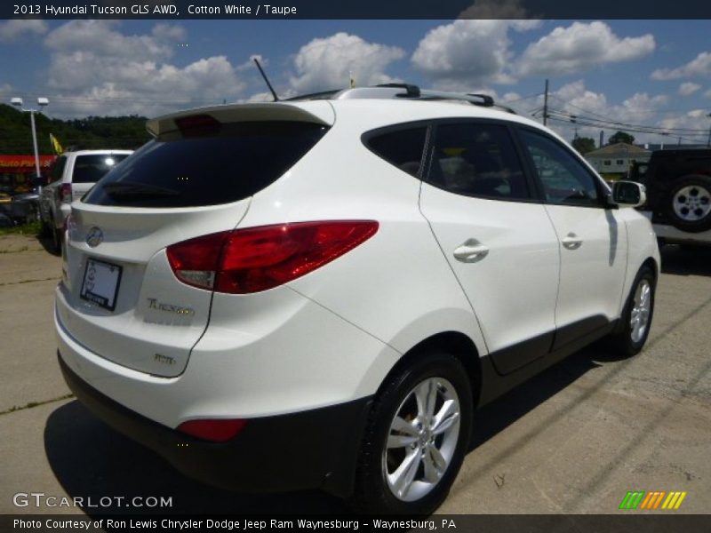 Cotton White / Taupe 2013 Hyundai Tucson GLS AWD