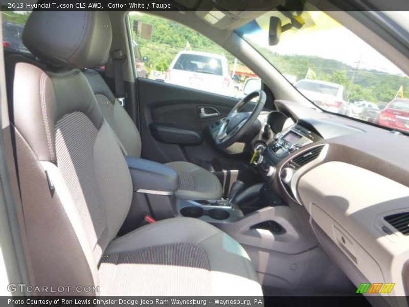 Cotton White / Taupe 2013 Hyundai Tucson GLS AWD
