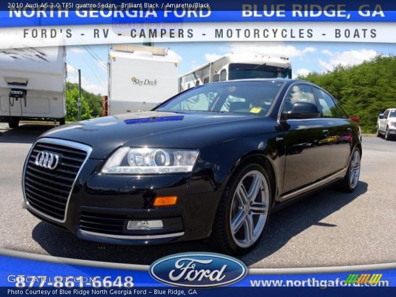 Brilliant Black / Amaretto/Black 2010 Audi A6 3.0 TFSI quattro Sedan