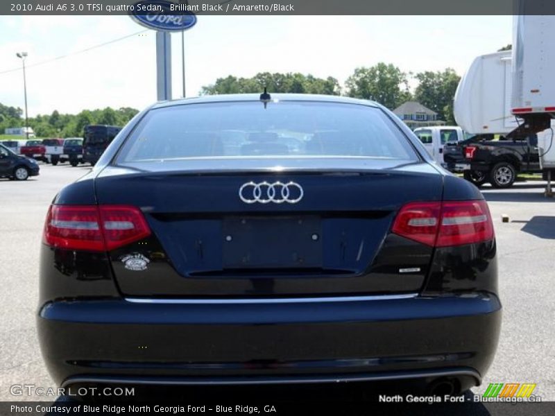 Brilliant Black / Amaretto/Black 2010 Audi A6 3.0 TFSI quattro Sedan