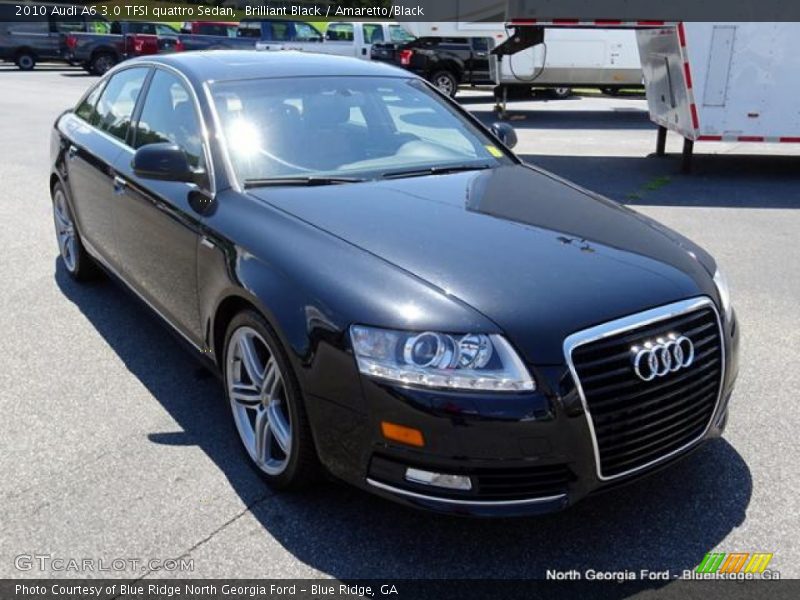 Brilliant Black / Amaretto/Black 2010 Audi A6 3.0 TFSI quattro Sedan