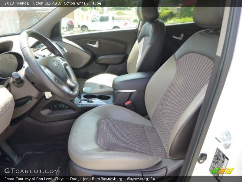 Cotton White / Taupe 2013 Hyundai Tucson GLS AWD