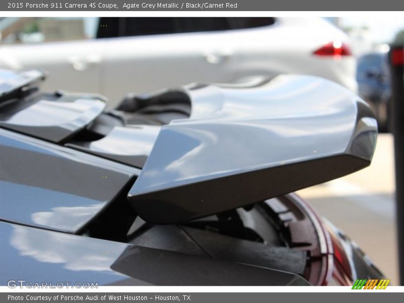 Agate Grey Metallic / Black/Garnet Red 2015 Porsche 911 Carrera 4S Coupe
