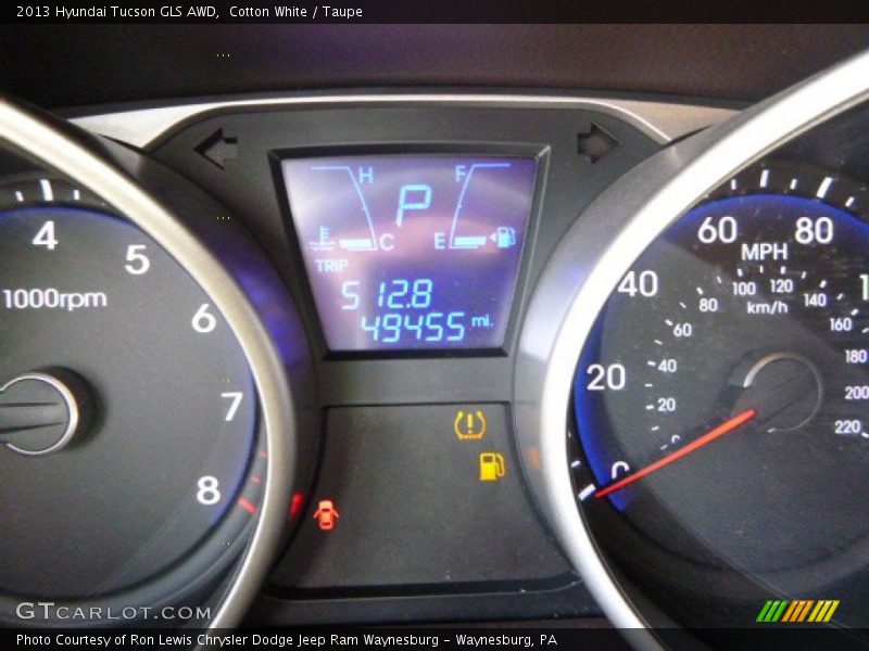 Cotton White / Taupe 2013 Hyundai Tucson GLS AWD