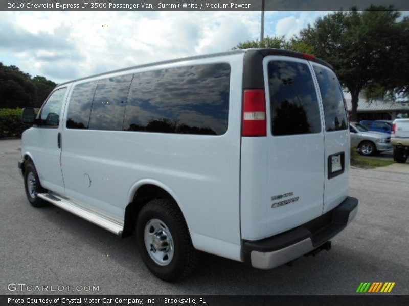 Summit White / Medium Pewter 2010 Chevrolet Express LT 3500 Passenger Van