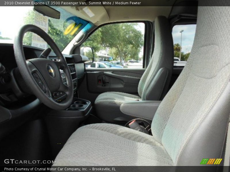 Summit White / Medium Pewter 2010 Chevrolet Express LT 3500 Passenger Van